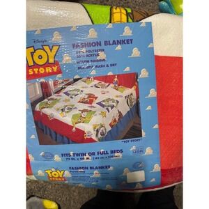 VTG New Disney Toy Story Fashion BlanketTwin/ Full 72x90